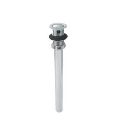 Desagüe Push Largo Metálico + Rebose Cr | Rocket Design