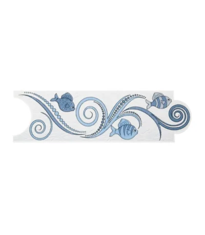 Listello Allegro Azul 8X25 | Rocket Design