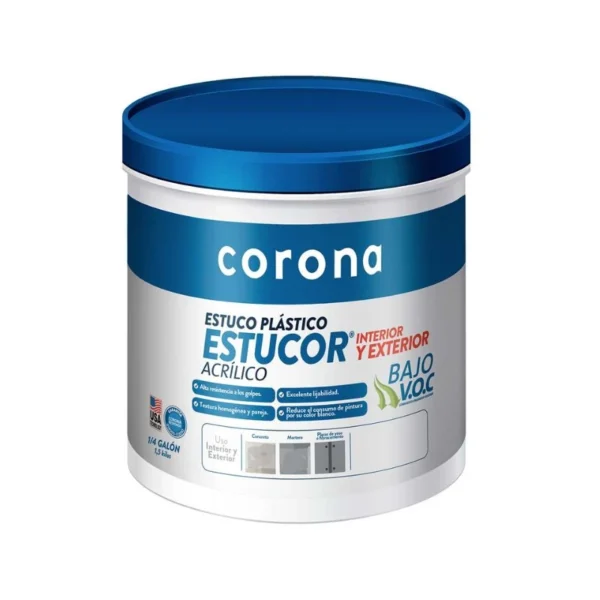 Estucor Plástico Bco 1/4 X 1.5Kg | Rocket Design