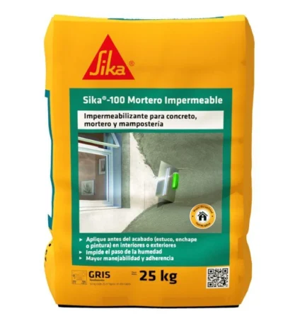 Sika 100 Mortero Impermeable Gris X 25Kg | Rocket Design