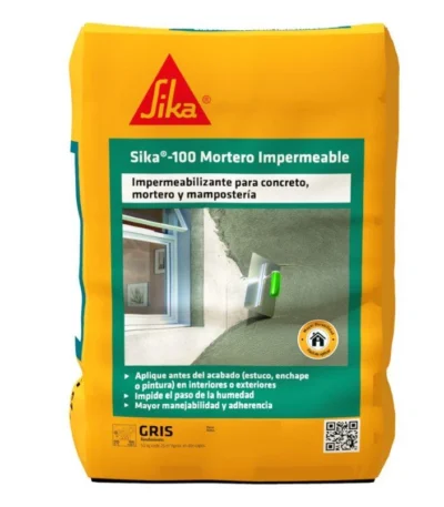 Sika 100 Mortero Impermeable Gris X 50Kg | Rocket Design