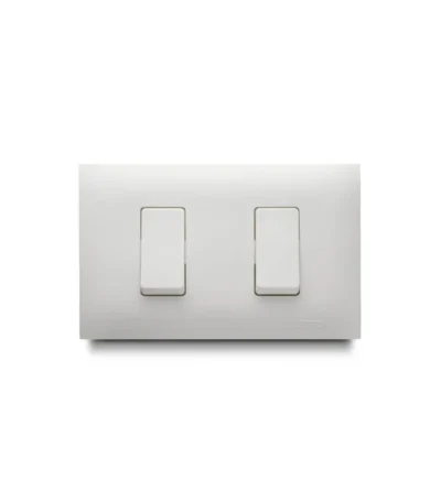 Interruptor Incrustación Doble Bco | Rocket Design